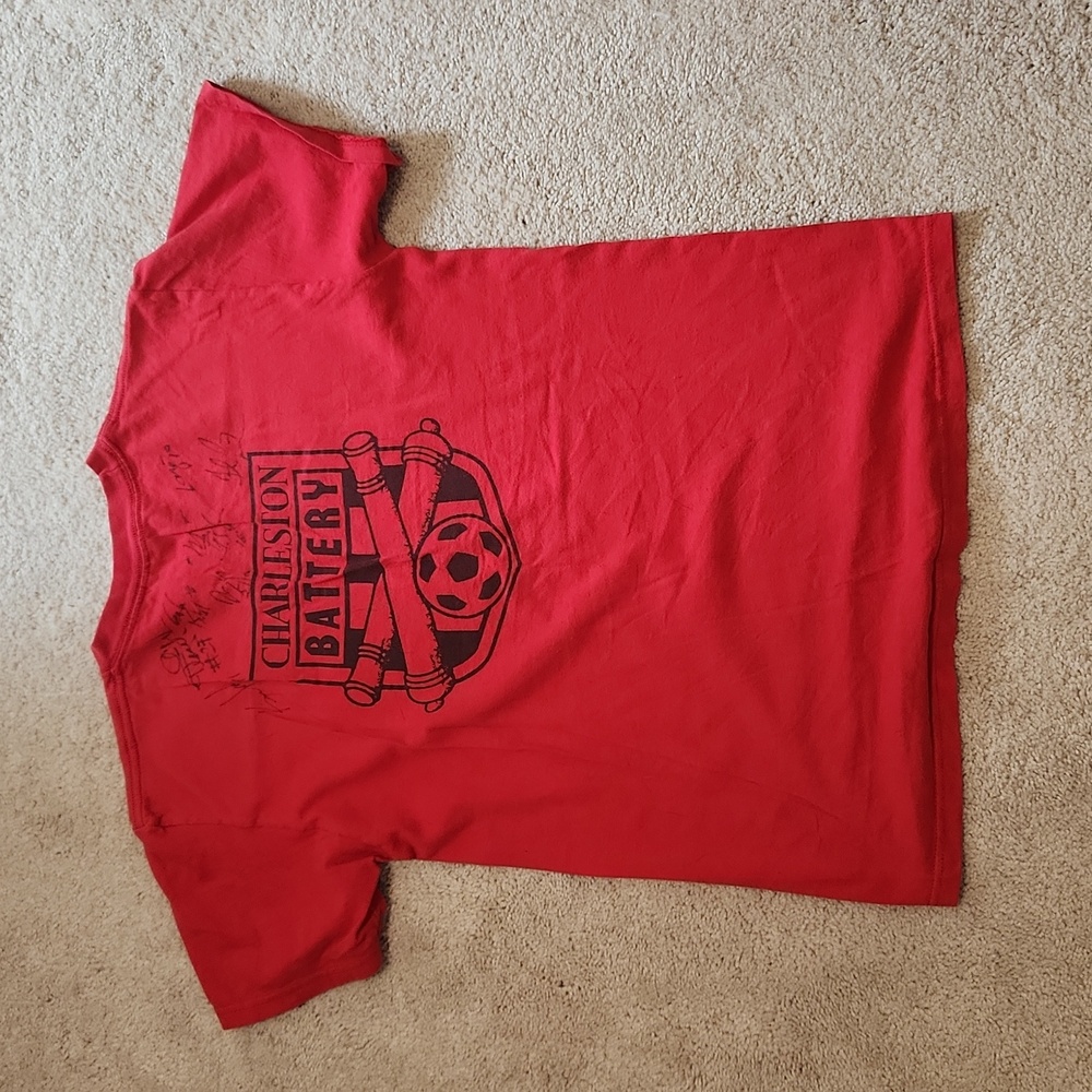 Red tshirt Charleston battery